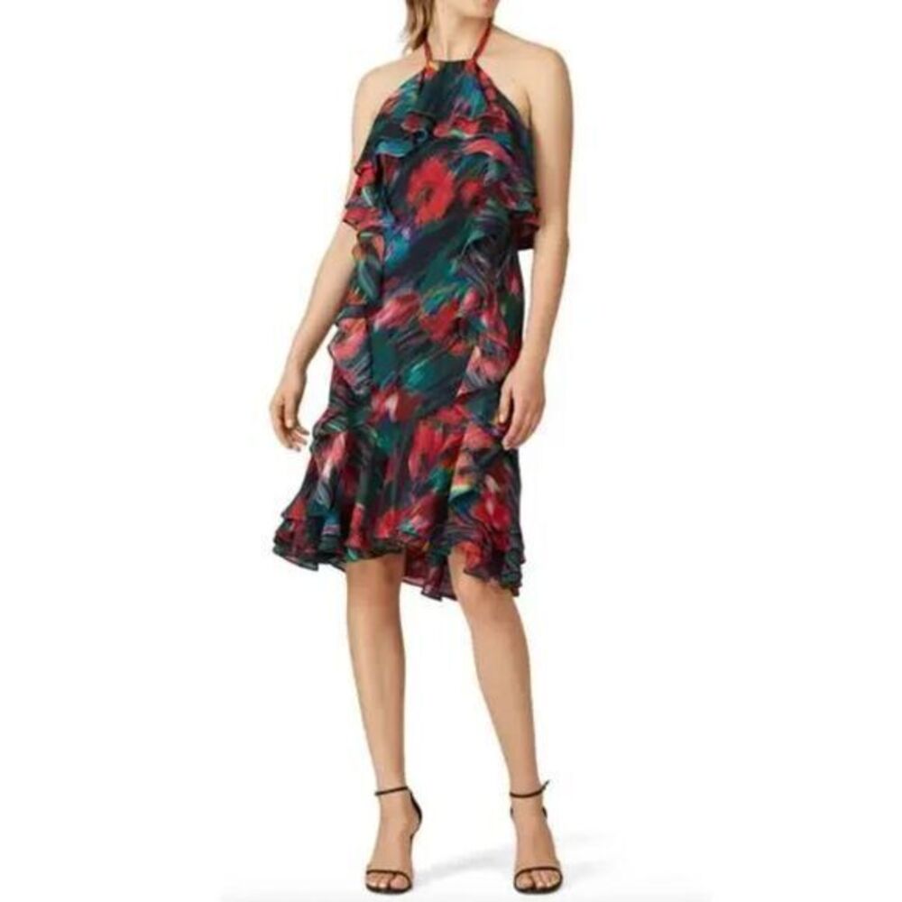 Jason Wu Blurred Floral Halter Dress